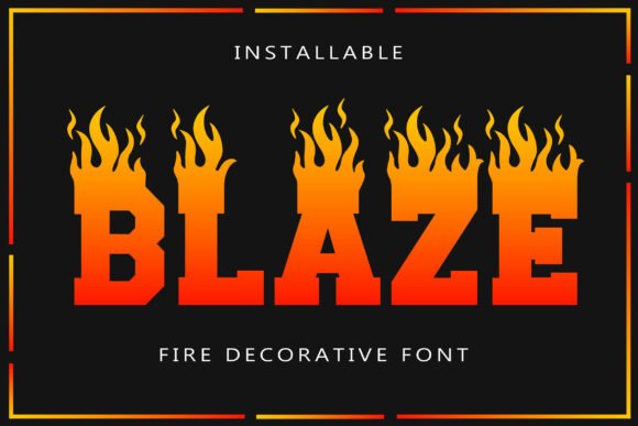 Blaze: A Typeface That Brings the Heat to Your Design Projects