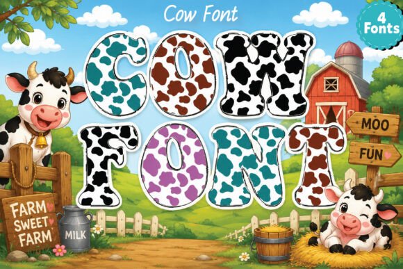 Bring Barnyard Charm to Your Brand with Cow Print Lettering