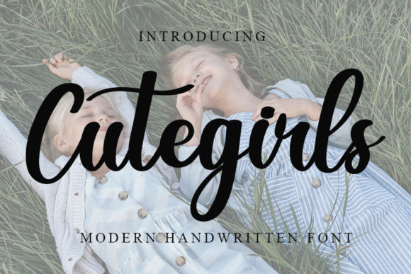 Cute Girls: A Font That Blends Whimsy with Modern Polish