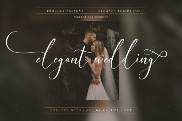 Elegant Wedding: A Script Font for Modern Branding