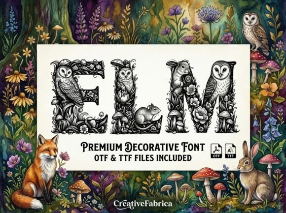 Elm: A Typeface Woven from the Deep Forest