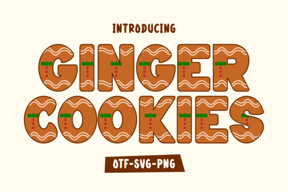 Ginger Cookies: The Sweetest Font for Your Holiday Designs