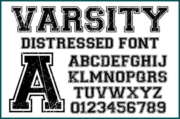 Give Your Designs a Classic Athletic Edge with Varsity Distressed