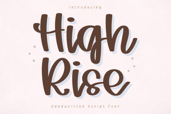 High Rise: A Handwritten Script Font for Creative Projects