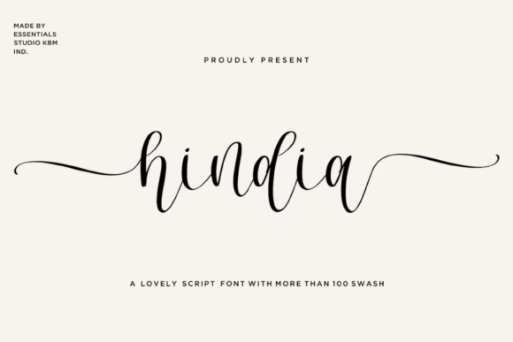 Hindia: The Handwritten Font That Feels Both Timeless and Modern