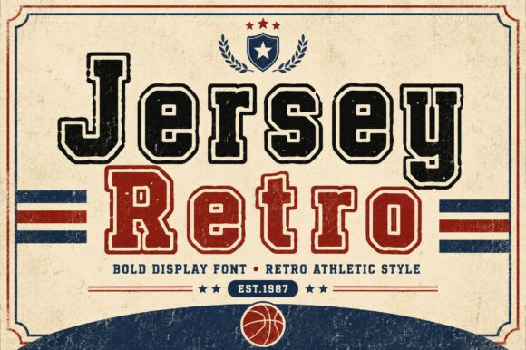 Jersey Retro: The Vintage Sports Font That Brings Bold Varsity Energy