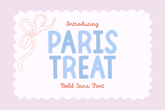 Paris Treat: A Chunky Bold Font for Cricut & Canva Creations