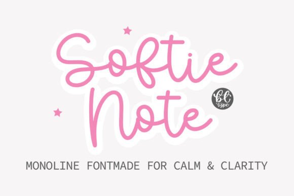 Softie Note: A Handwritten Font with Real Charm