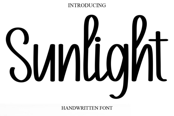 Sunlight: A Handwritten Font for Joyful, Elegant Design