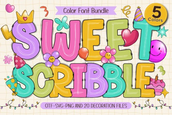 Sweet Scribble: A Burst of Joy for Playful Designs