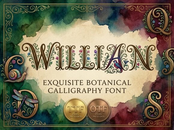 William: The Font That Brings Victorian Garden Charm to Modern Design