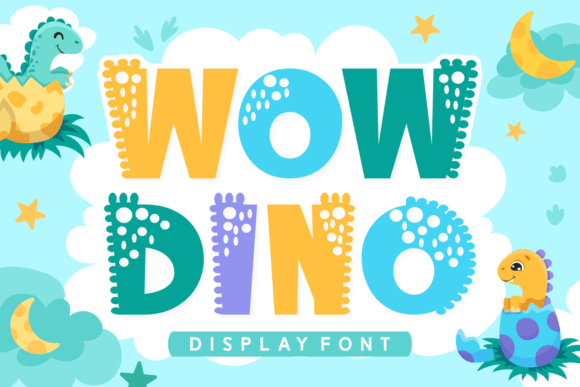 Wow Dino: A Typeface That Roars with Jurassic Personality